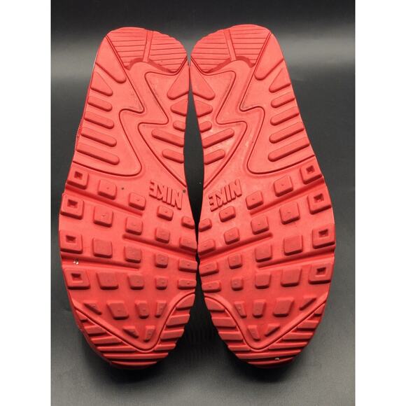 nike air max 90 mens size 10 mesh toe lace up red 931902-994